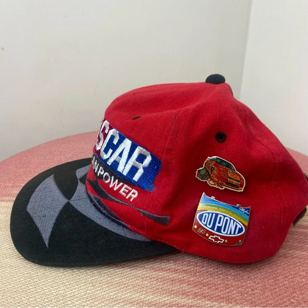 Nascar Vintage Hat with Vintage 90’s Pins